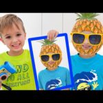 Vlad and Niki play with photos | Funny videos for kids