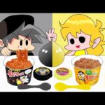 LIVE 🔴 Fire Spicy Noodle 불닭볶음면 vs FridayNightFunkin || Mukbang Animation