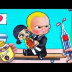 BOSS BABY Goes To Hospital – Take Care Of Baby Animation | Stop Motion Paper by Diam Paper Story